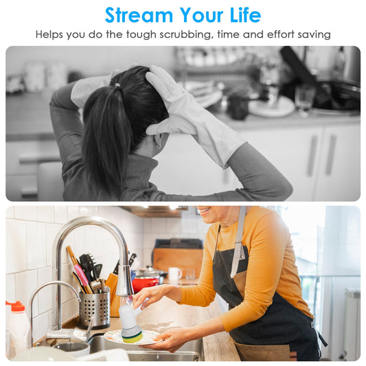 Cordless Electric Bathroom & Floor Scrubber