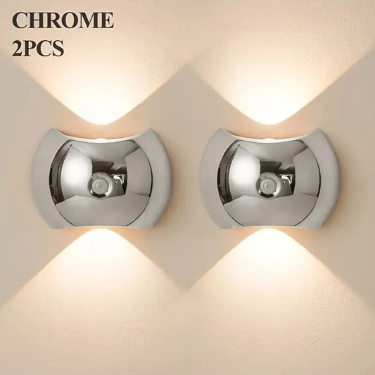 Modern Wireless Motion Senser LED Wall Sconce - 3 Color Modes